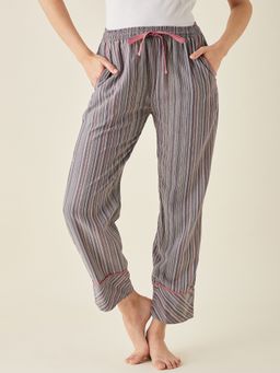The Kaftan Company - Multi Pinstripe Cotton Pyjama