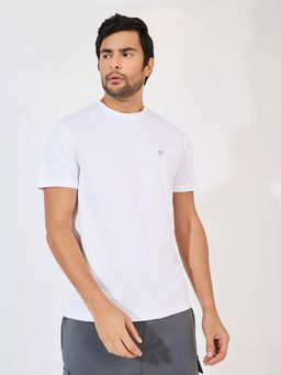 Styli - Men Soft Texture Reflective Logo Workout T-Shirt
