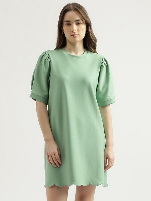 mint green dress styling Primavera Couture 4156 Size 4 Mint Green Prom Dress Beaded Scoop Neck Fitted Sequin Lace Up Back main image 1