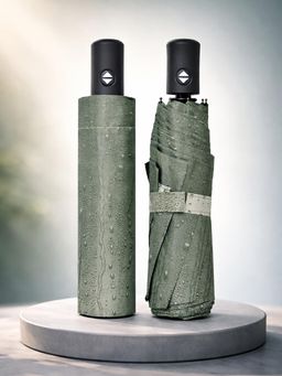 FABINALIV - Olive Abstract Auto ON/OFF Waterproof Automatic Compact Umbrella