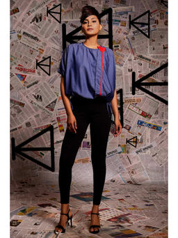 Echke - Blue Denim Top