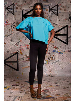 Echke - Blue Pure Cotton Top