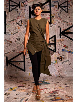 Echke - Green Cotton Top