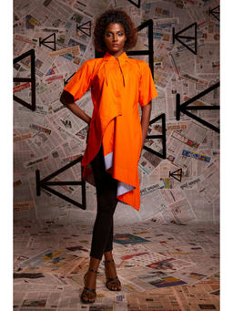 Echke - Orange Pure Cotton Top