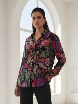 KAFTANIZE - Women Multicolour Floral Printed Shirt