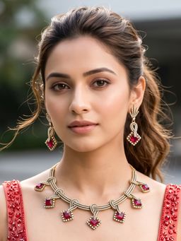 RUNORAA - Red Dominion Jewellery Set