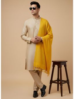MUFFLY - Yellow Kota Cotton Doriya Dupatta