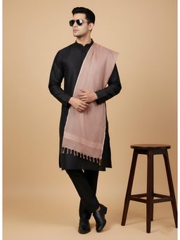 MUFFLY - Brown Kota Cotton Doriya Dupatta