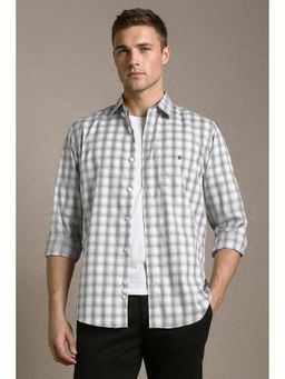 Louis Philippe - Men'S Multicolour Slim Fit Check Full Sleeves Casual Shirt