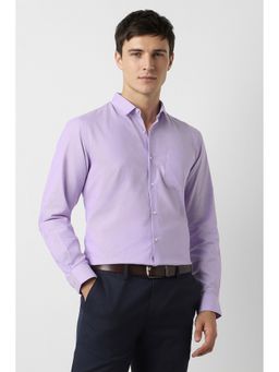 Peter England - Men's Lavender Regular Fit Shirt