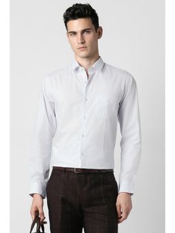 Peter England - Men's White Slim Fit Shirt