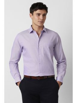 Peter England - Men's Purple Slim Fit Shirt