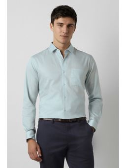 Peter England - Men's Light Blue Slim Fit Shirt