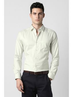 Peter England - Men's Light Green Slim Fit Shirt