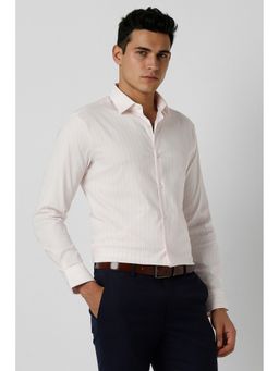 Peter England - Men's White Slim Fit Shirt