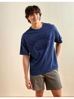 American Eagle - Navy Blue Relaxed Logo T-Shirt