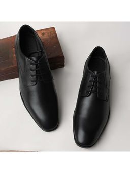 REGAL - Black Men Formal Leather Classic Lace Up Derbies