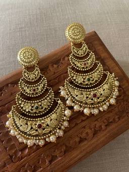 AVSA JEWELS - Multi-Color Harini Antique Earrings