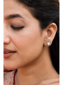 AVSA JEWELS - White Ela Stud Earrings
