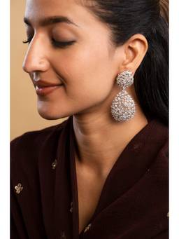 AVSA JEWELS - White Stargaze Zircon Earrings