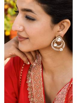 AVSA JEWELS - White Anupriya Stud Earrings