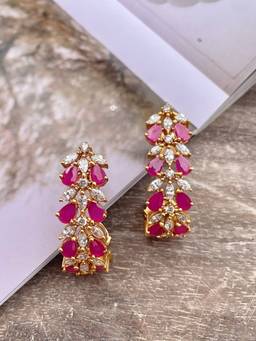 AVSA JEWELS - Pink Heer Zircon Earrings