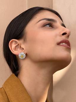 AVSA JEWELS - Multi Color Asmara Floral Stud Earrings