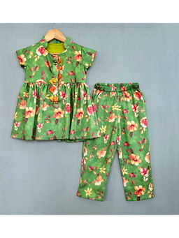 LABEL NEETI - Green Floral Print Co-Ord Set