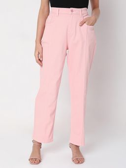 VERO MODA - Women Solid Pink Jeans