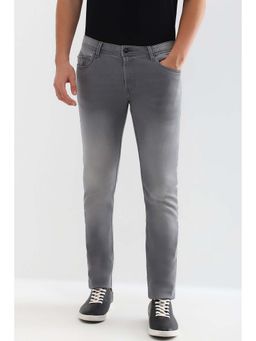 Allen Solly - Men Grey Slim Fit Mid Wash Jeans
