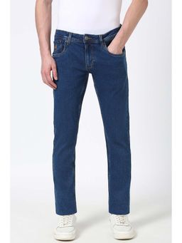 Peter England - Men Blue Light Wash Skinny Fit Jeans
