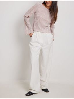 Outzidr - Pink Full Sleeve Back Tie-Up Top