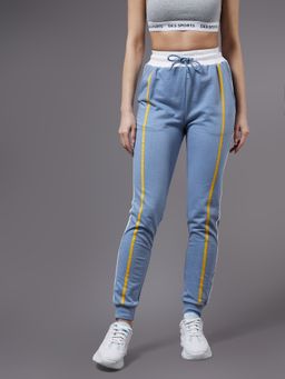 Miss Chase - Women's Blue Solid Regular Joggers