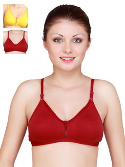 Floret - Pack Of 3 Solid T Shirt Bra - Multi-Color