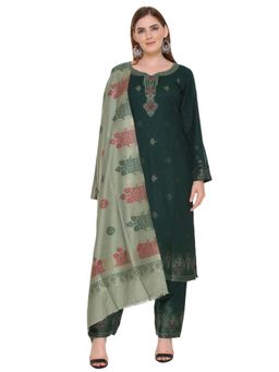 Kidar - Women Unstitched Acrylic Winter Wear Suit (Set of 3)