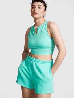 Victoria's Secret - Pink Seamless Split Neck Sports Bra Blue