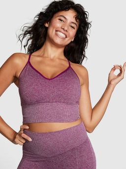 Victoria's Secret - Pink Seamless Longline Sports Bra Pink