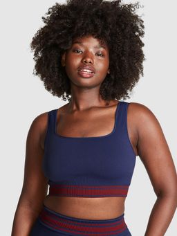 Victoria's Secret - Pink Flip It Seamless Reversible Sports Bra Blue