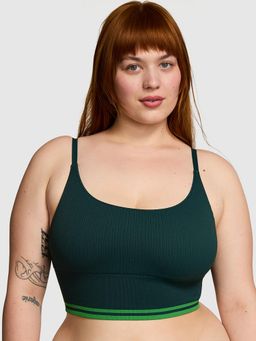 Victoria's Secret - PINK Seamless Longline Sports Bra Green