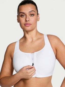 Victoria's Secret - New Style! Featherweight Max Front-Close Sports Bra White