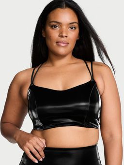 Victoria's Secret - VSX VSX Elevate Liquid Shine Stretch-Comfort Sports Bra Black