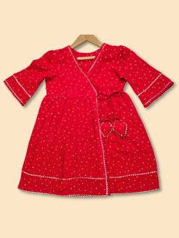 Earthy Tweens - Red Printed Dress