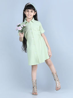 Luyk - Green Mint Shirt Dress
