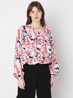 VERO MODA - Women Printed Casual Wear Multicolor Top