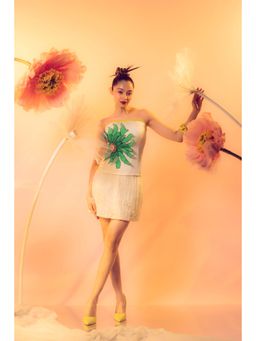 Firki by Sweta - Ivory Grace Strapless Tube Top