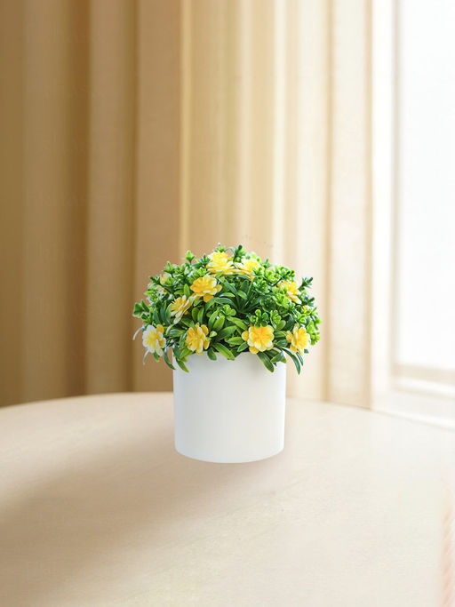 Ekhasa Artificial Plants Flowers for Home Decor with Pot