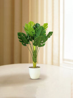 Ekhasa - Big Artificial Plants with Pot for Home Decor (12 Leaves)