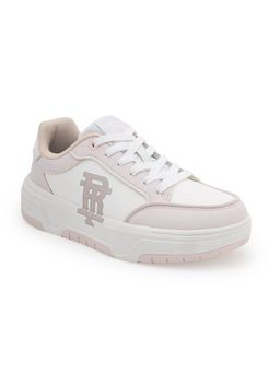Red Tape - Women Solid White and Pink Athleisure Shoes