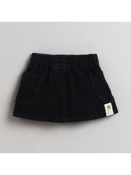 Little Kangaroos - Girls Black Solid Skirt