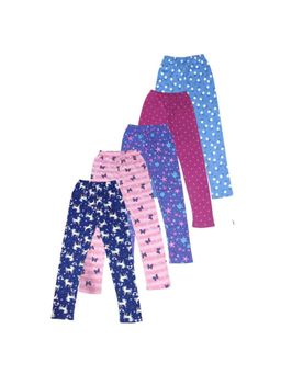 TotzTouch - Girls All Over Printed Pyjama For Girls (Pack of 5)